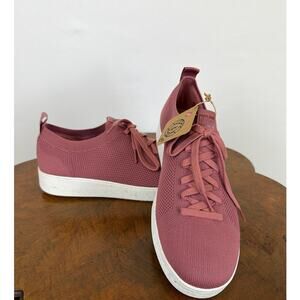 NIB FitFlop Pink Tie Up Trainer Sneakers Size 10